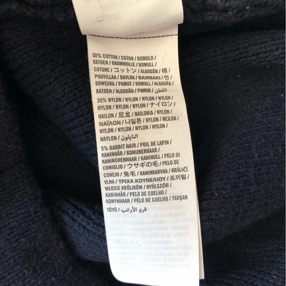 Abercrombie & Fitch Varsity Embroidered Cardigan in Navy Men’s Size M - Picture 10 of 12